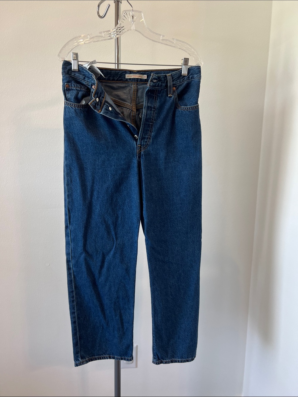 Levi's Women's Straight Leg Dark Blue Jeans